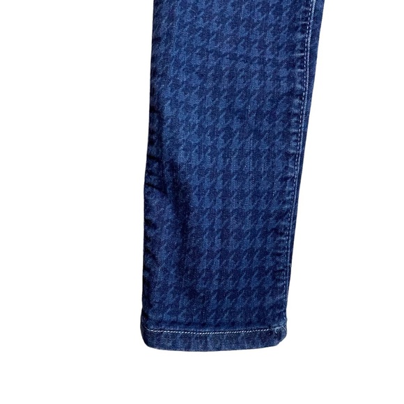 Pilcro and the Letterpress Anthro Houndstooth Print Serif Skinny Ankle Jeans 28 - Picture 5 of 15